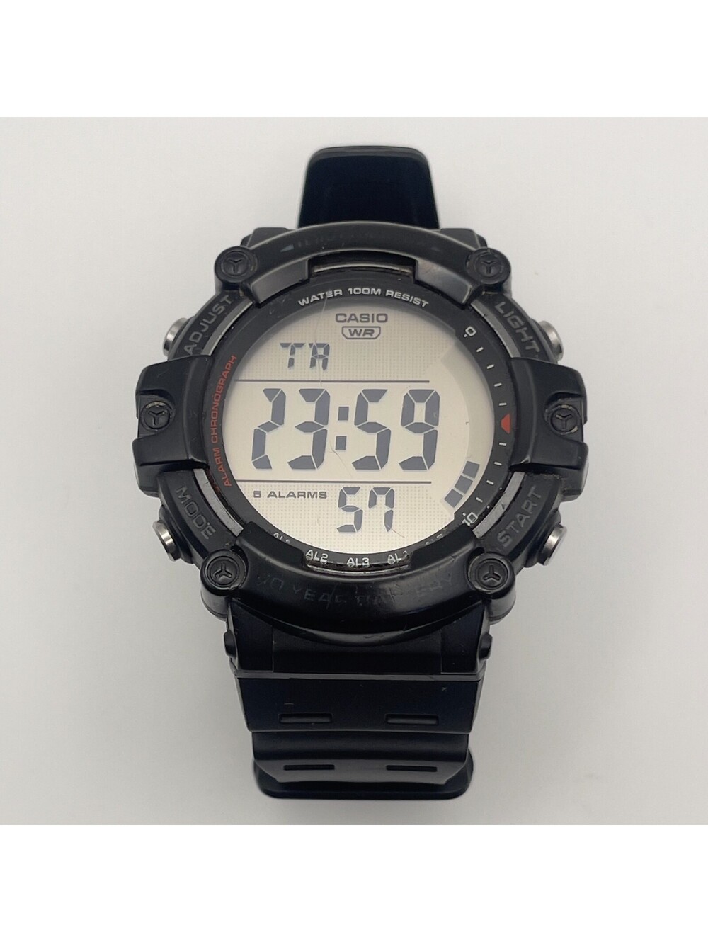 Casio Illuminator AE-1500WH Sport Rubber Quartz Digital 49mm Watch 8 1/4"